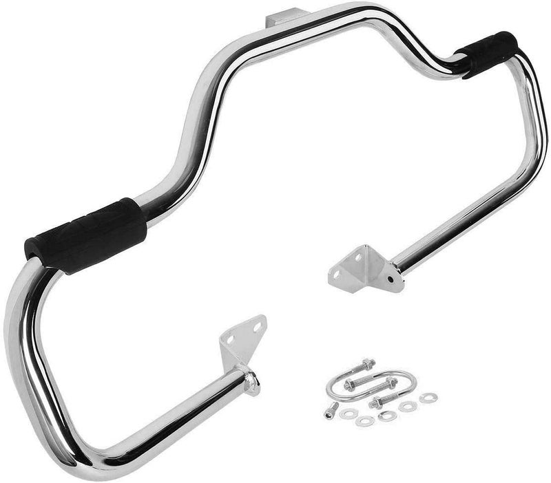 WSays 1 1/4" Engine Guard Mustache Highway Crash Bars Compatible with Harley Dyna Fat Bob Street Bob Low Rider Super Glide Wide Glide Switchback 2006-2017 - Image 4